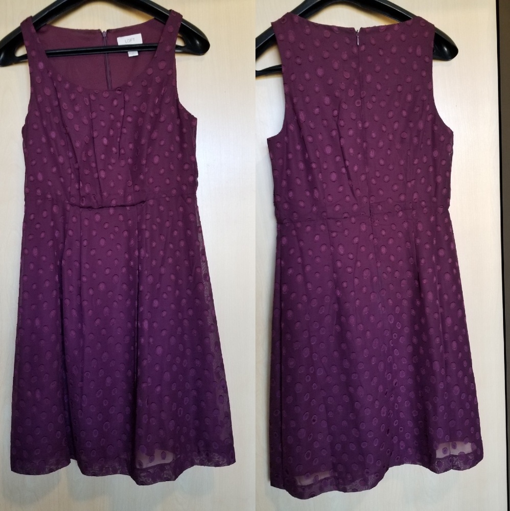 LOFT Purple Sleeveless Dress